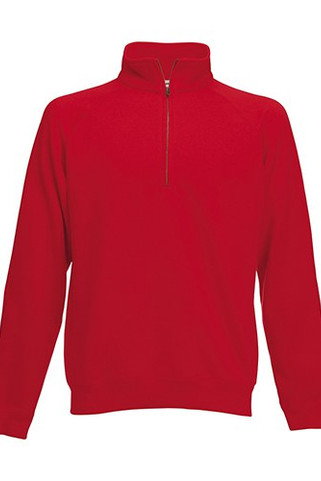 Fruit of the Loom 62-032-0 - Premium Cotton Blend Zip Neck Raglan Sweatshirt