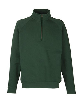 Fruit of the Loom 62-032-0 - Premium Cotton Blend Zip Neck Raglan Sweatshirt