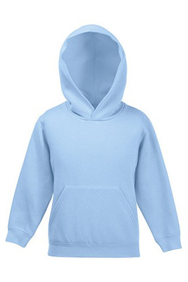 Fruit of the Loom 62-037-0 - Premium Kids Hooded Sweatshirt with Ribbed Cuffs
