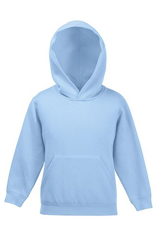 Fruit of the Loom 62-037-0 - Premium Kids Hooded Sweatshirt with Ribbed Cuffs