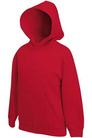 Fruit of the Loom 62-037-0 - Premium Kids Hooded Sweatshirt with Ribbed Cuffs