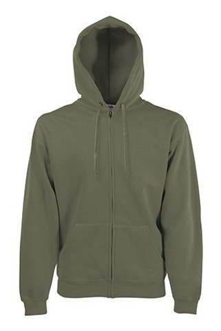 Fruit of the Loom 62-034-0 - Premium Cotton Blend Hooded Zip Sweatshirt