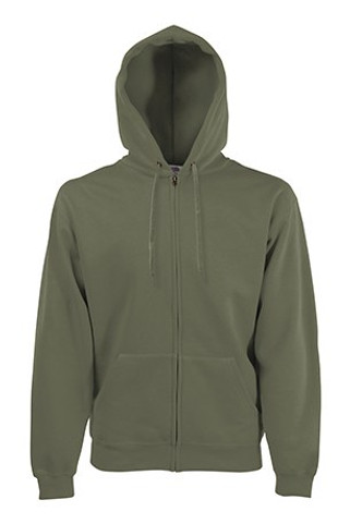 Fruit of the Loom 62-062-0 - Premium Cotton Blend Hooded Zip Sweatshirt