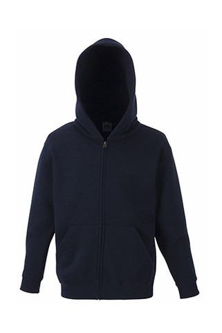 Fruit of the Loom 62-045-0 - Comfortable Kids Hooded Sweat Jacket with Pockets