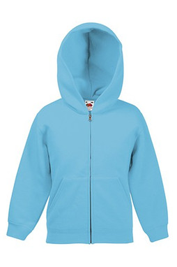 Fruit of the Loom 62-045-0 - Comfortable Kids Hooded Sweat Jacket with Pockets
