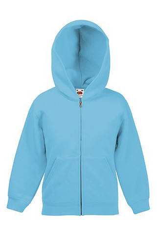 Fruit of the Loom 62-045-0 - Comfortable Kids Hooded Sweat Jacket with Pockets