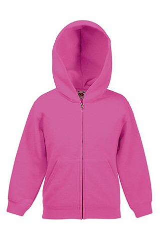 Fruit of the Loom 62-045-0 - Comfortable Kids Hooded Sweat Jacket with Pockets