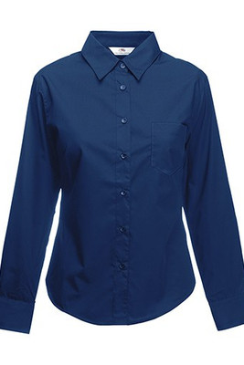 Fruit of the Loom 65-012-0 - Classic Fit Long Sleeve Poplin Blouse