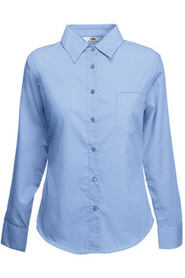 Fruit of the Loom 65-012-0 - Classic Fit Long Sleeve Poplin Blouse