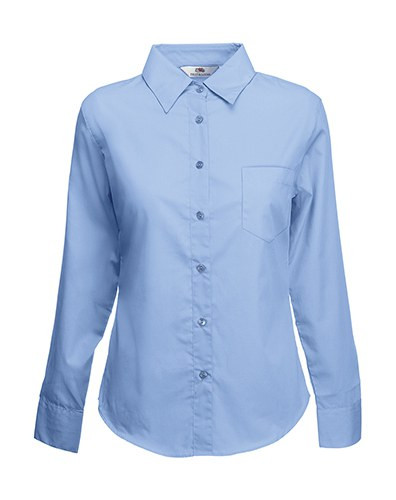 Fruit of the Loom 65-012-0 - Classic Fit Long Sleeve Poplin Blouse