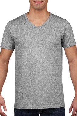 t-shirt homme col v