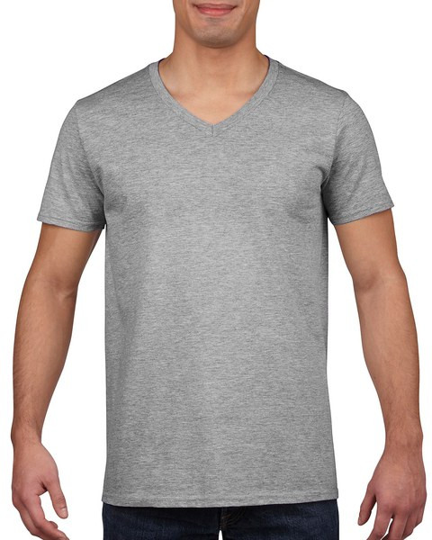 Gildan 64V00 - T-shirt til mænd med V-hals 100% bomuld