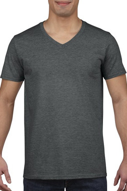 t-shirt homme col v