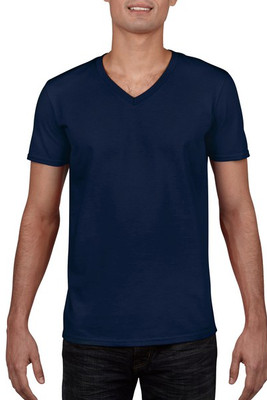 Gildan 64V00 - T-shirt til mænd med V-hals 100% bomuld