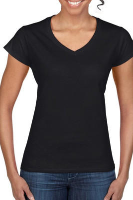 Gildan 64V00L - T-shirt Mulher Gola V