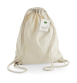 Westford mill W810 - Eco-Friendly Organic Cotton Gym Drawstring Bag