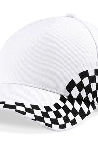 Beechfield B159 - Premium Cotton Racing Cap with Chequer Design