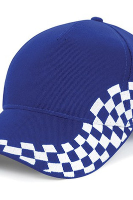 Beechfield B159 - Premium Cotton Racing Cap with Chequer Design