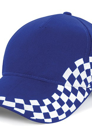 Beechfield B159 - Premium Cotton Racing Cap with Chequer Design