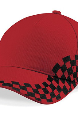 Beechfield B159 - Premium Cotton Racing Cap with Chequer Design