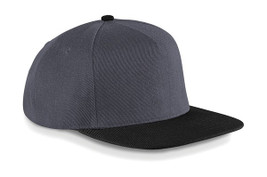 Beechfield B660 - Retro Style Flat Peak Snapback Cap