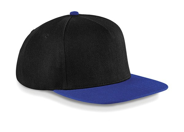 Beechfield B660 - Retro Style Flat Peak Snapback Cap