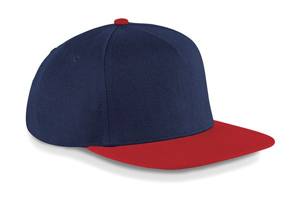 Beechfield B660 - Retro Style Flat Peak Snapback Cap