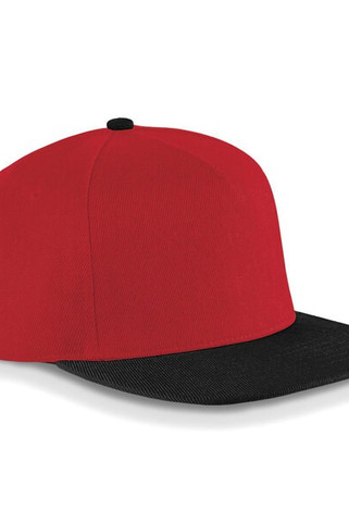 Beechfield B660 - Retro Style Flat Peak Snapback Cap