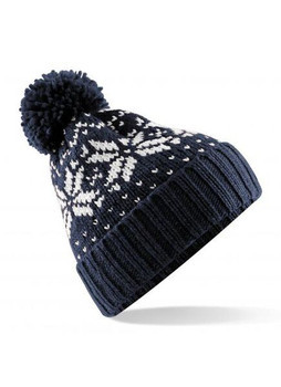 Beechfield B456 - Fair Isle Snowstar Beanie Strickmütze