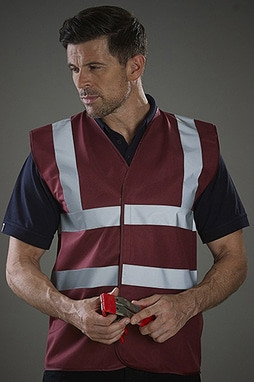 Yoko HVW100 - Hi Vis 2 Band + Brace Waistcoat