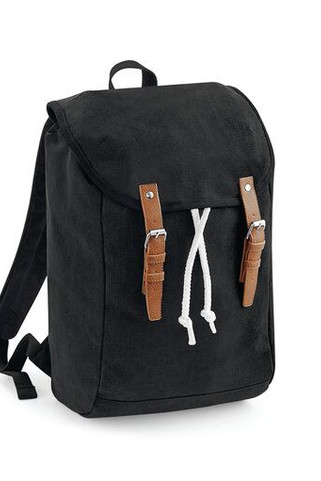 Quadra QD615 - Vintage Style Laptop Rucksack with Padded Compartments