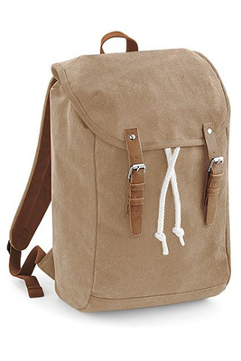Quadra QD615 - Retro Rucksack mit Laptopfach und Seilverschluss