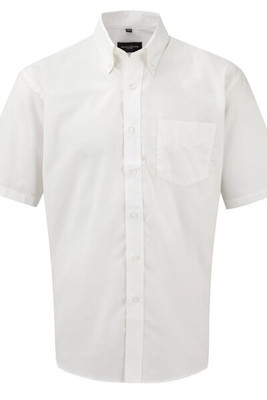 Russell Collection R-933M-0 - Camicia uomo Oxford maniche corte