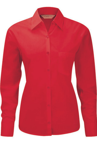 Russell Europe 934F - Long Sleeve Poplin Blouse