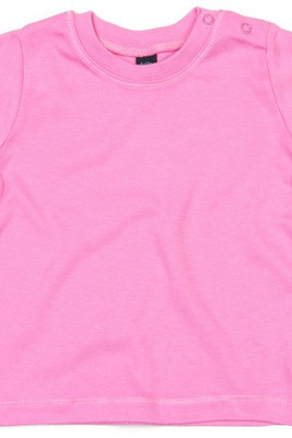 Babybugz BZ002 - Soft Cotton Baby Crew Neck Tee with Shoulder Poppers