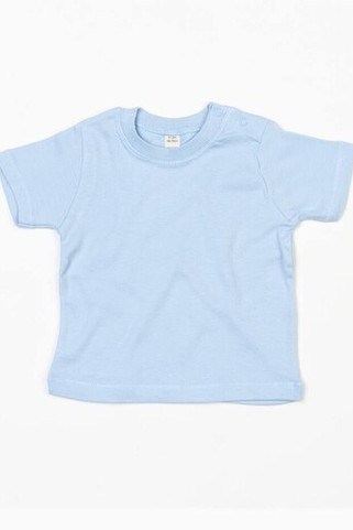 Babybugz BZ002 - Soft Cotton Baby Crew Neck Tee with Shoulder Poppers