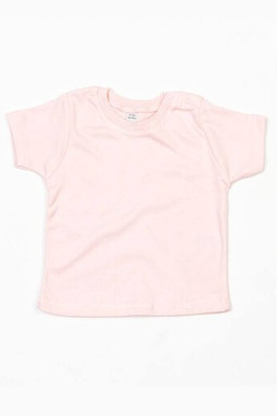 Babybugz BZ002 - Soft Cotton Baby Crew Neck Tee with Shoulder Poppers