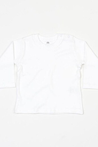 Babybugz BZ011 - Cozy Cotton Baby Long Sleeve Tee with Easy Poppers