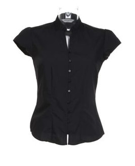 Kustom Kit KK727 - Women's continental blouse mandarin collar cap sleeve