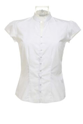 Kustom Kit KK727 - Women's continental blouse mandarin collar cap sleeve