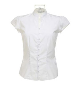 Kustom Kit KK727 - Women's continental blouse mandarin collar cap sleeve