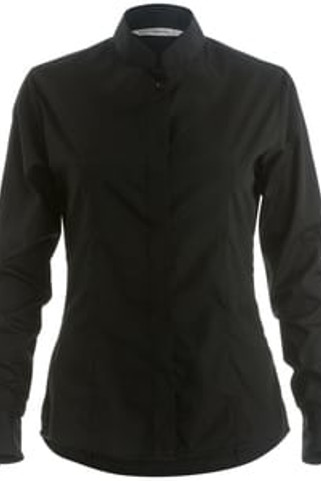 Kustom Kit KK261 - Womens mandarin collar fitted shirt long sleeved