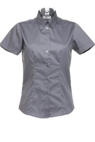 Kustom Kit KK701 - Womens corporate Oxford blouse short sleeved