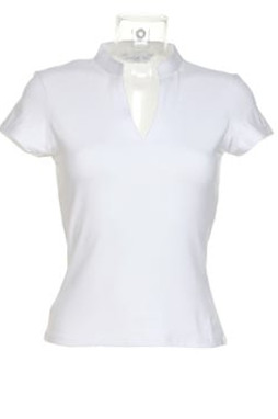 Kustom Kit KK770 - Womens corporate short sleeve top v-neck mandarin collar