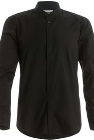 Kustom Kit KK161 - Mandarin collar fitted shirt long sleeved