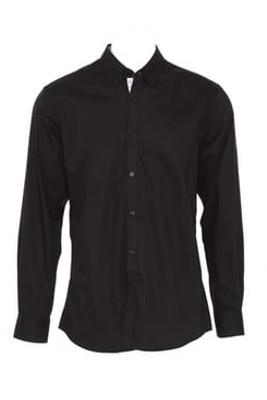 Kustom Kit KK190 - Contrast premium Oxford shirt (button down collar) long sleeve