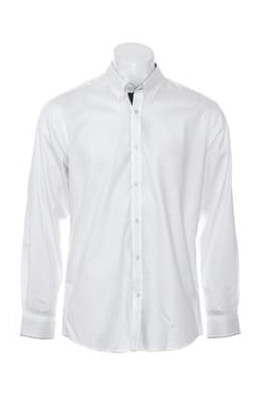 Kustom Kit KK190 - Contrast premium Oxford shirt (button down collar) long sleeve