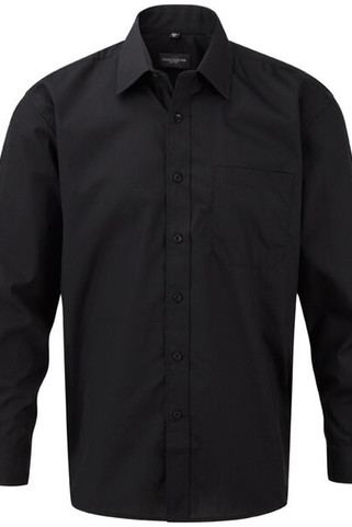Russell Collection J934M - Long sleeve polycotton easycare poplin shirt