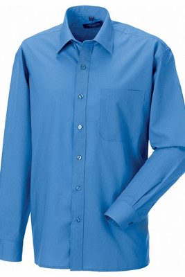 Russell Collection J934M - Long sleeve polycotton easycare poplin shirt