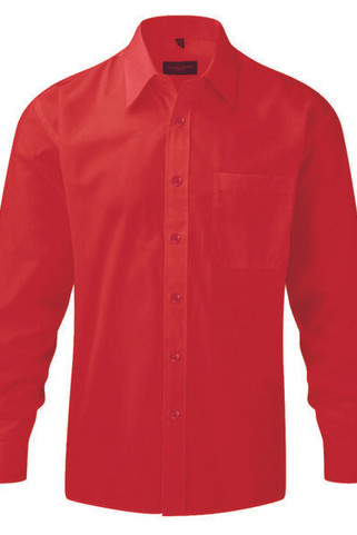 Russell Collection J934M - Long sleeve polycotton easycare poplin shirt